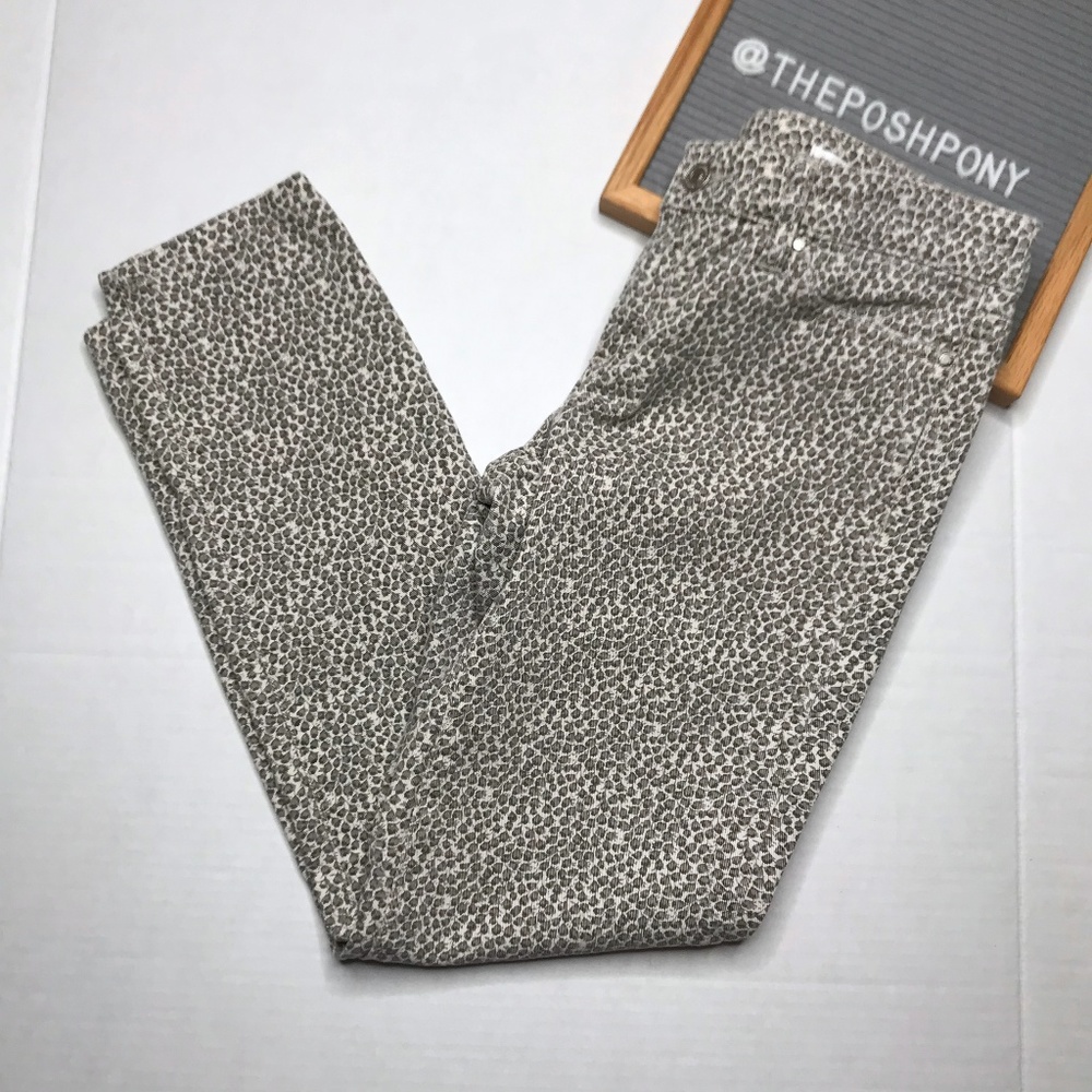 Club Monaco Mini Floral Print Cropped Jeans
